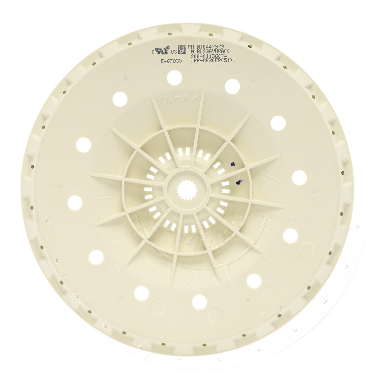 W10754161 - Genuine OEM Whirlpool Washer Motor Rotor